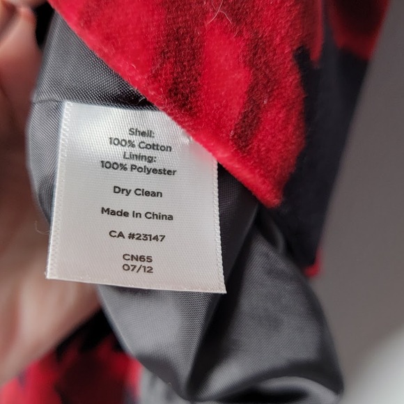 Talbots Red Rose Velvet Jacket 16WP Soft Goth Floral Romantic Dark Academia - Picture 7 of 9